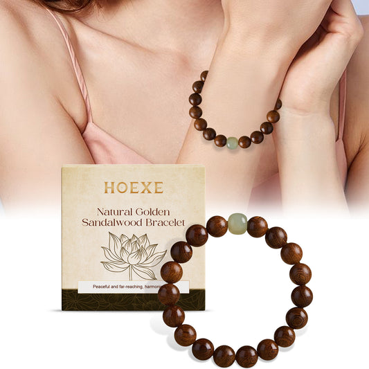 HOEXE Golden Sandalwood Beads