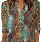 🌸Spring Sale 60% OFF👕Casual Printed V-Neck Top for Women