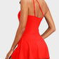 ⛱️Last Day Sale 49% OFF🔥Women One Piece Swim Dress One Shoulder Swimsuit With Skirt