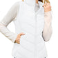 Limited Time Sale🔥Womens Sleeveless Zip Up Outerwear Stand Collar Quilted Puffer Vest