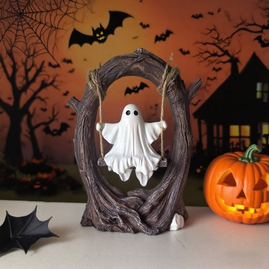 🔥Limited Time 50% Off🔥Halloween Cute Ghost Tree Swing Decor👻