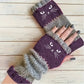 🔥Winter Hot Sale 50% off😻Cat Knitted Embroidery Fingerless Gloves - Cosy, Stylish, Casual Winter Wear
