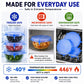 🔥Last day sale 50% OFF🔥Adpartner Silicone Lids for Food Storage (6-Pack)