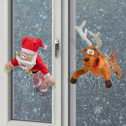 🎅Christmas Sale-🫎Crashing Reindeer & Santa Set (Voice-activated & Waterproof)