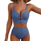 🌷LAST DAY SALE 55% OFF!!💥Women's Push Up High Waist Bikini Set