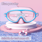 🔥Summer Cool Deal: £7.99!!🏆#1 Bestselling🏊‍♀️HD children's large frame waterproof and anti-fog swimming goggles