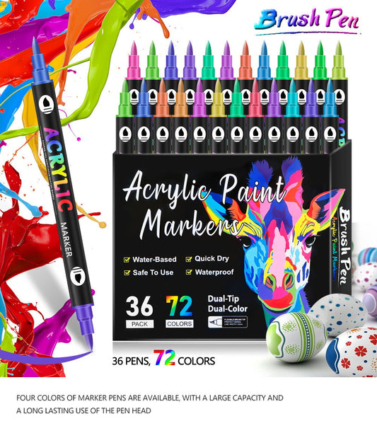 50% OFF🎨Dual Tip Acrylic Paint Pen Marker