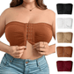 🔥Plus Size Strapless Front Buckle Breathable Bra