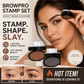 ✨Buy 1 Get 1 Free 🖌️50K+ Sold!!!🖤Eyebrow Stamp Powder Kit with Applicator Brush,  Waterproof Long Lasting 24H Wear Eyebrow Makeup