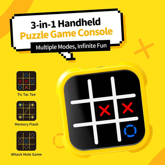 50% OFF🔥Tic Tac Toe Bolt Game🎁3-in-1 Handheld Puzzle Game Console