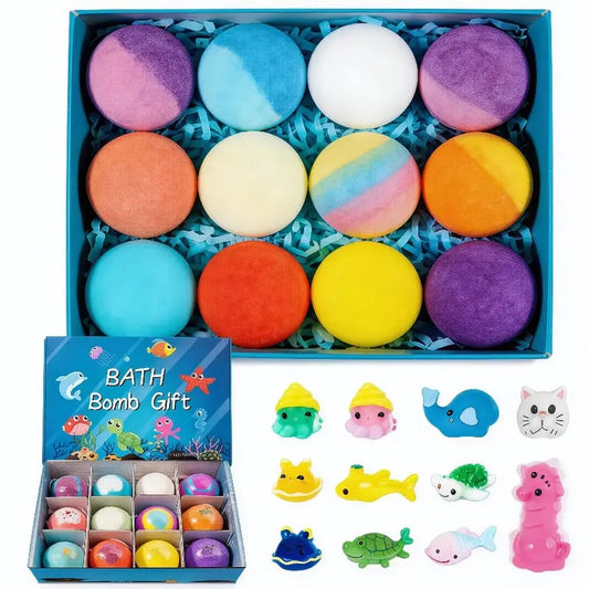 🔥LAST DAY 49% OFF - 🛁 Natural Bath Bombs for Kids with Mega Bubbles & Surprise Inside 🥚✨ Same as in the video