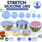 🔥Last day sale 50% OFF🔥Adpartner Silicone Lids for Food Storage (6-Pack)