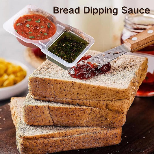 💥BUY 5 GET 5 FREE💥🥐Double Compartment Snack Containers With Lids