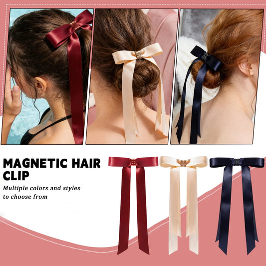 Bow with Strong Magnetic Hold, No Slipping, Endless Iconic Hairstyles with bows