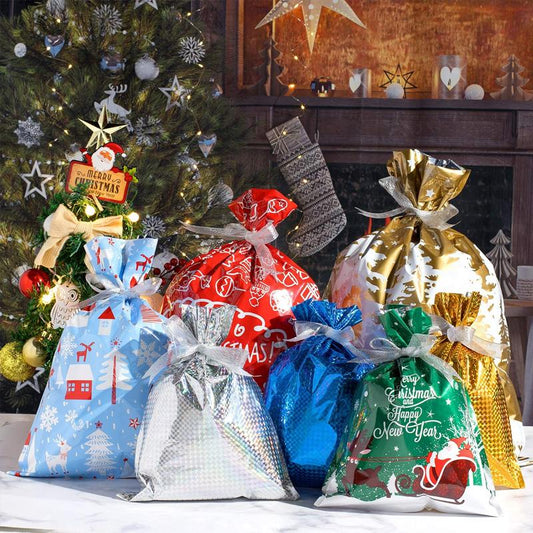 🎄Christmas Sales 49% OFF🎁Drawstring Christmas Gift Bags (Biodegradable)