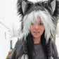 ⚡ Flash Sale 50%OFF – Fluffy Cat Ear Hat | Halloween & Christmas Cozy Plush Headwear