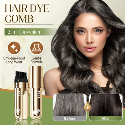 🖤BUY 1 GET 1 FREE!!⚡2-IN-1 Water & Sweat-Proof Hair Comb Dye✨ Long-Lasting Color with Zero Mess!