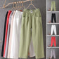 👖Last Day 50% OFF!!⏳Women's Elastic Waist Cotton Linen Loose Fit Pants