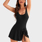 🔥LAST DAY SALE - ONLY £12.99!!⚡50K+ SOLD!👙Women's One Piece Tummy Control Tie Knot Swimsuit