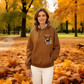 🐮Winter Hot Sale 50% OFF!!🎁Cute Highland Cow Cozy Fleece-Lined Hooded Sweatshirt