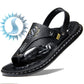 📢Last Day Promotion 70% Off!⏰Men's Breathable Soft Leather Outdoor Sandals With Latex footpads