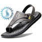 📢Last Day Promotion 70% Off!⏰Men's Breathable Soft Leather Outdoor Sandals With Latex footpads