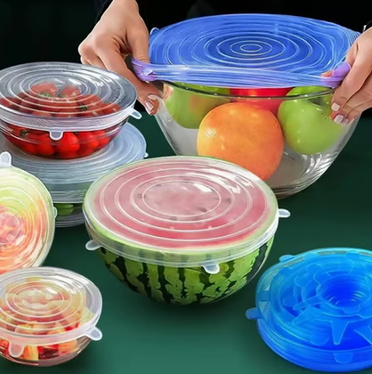 🔥Last day sale 50% OFF🔥Adpartner Silicone Lids for Food Storage (6-Pack)