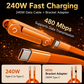 ⚡50K+ SOLD!🔥240W Fast Charging Adapter with 360° Foldable Phone Stand🔥