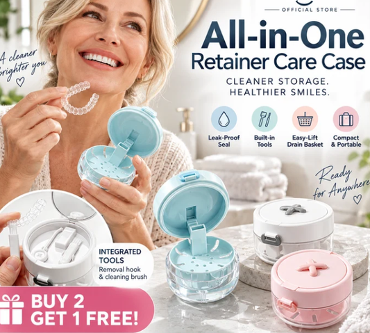 📢📢 50% OFF !! ⏰ All-in-One Retainer Storage Case – Keep Your Retainer Clean, Safe & Hygienic – Perfect for Home, Travel & On-the-Go ✨