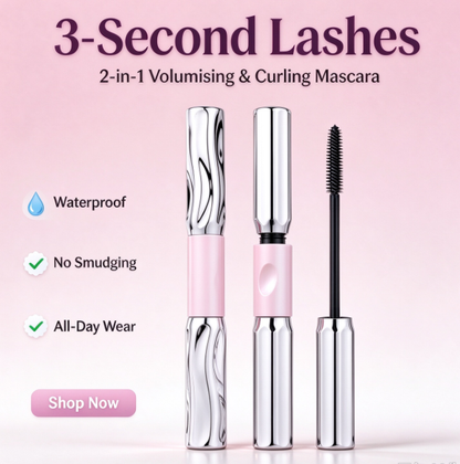 ⚡50% OFF! Almost Gone💥 2-in -1 Long-Lasting Volumizing and Curling Mascara