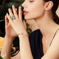 Turquoise Six-character Mantra Nine-eyed Dzi Bead Ring✨✨