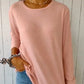 Women’s Casual Long Sleeve Solid Color Button T-Shirt