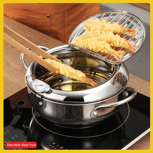 🔥Hot Sale 50％ OFF🔥Stainless Steel Deep Fryer  [Controllable Temperature]