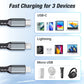 Transparent Luminous 3-in-1 Super Fast Charging Cable