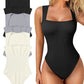Hot sale 49% off 🩱Sexy Square Neck Sleeveless Tummy Control Tank Tops Bodysuits