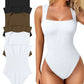 Hot sale 49% off 🩱Sexy Square Neck Sleeveless Tummy Control Tank Tops Bodysuits