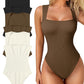 Hot sale 49% off 🩱Sexy Square Neck Sleeveless Tummy Control Tank Tops Bodysuits