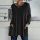 🎉 Hot Sale 50% OFF💞🔥Women's Round Neck Long Sleeve Loose Pocket T-Shirt