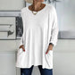 🎉 Hot Sale 50% OFF💞🔥Women's Round Neck Long Sleeve Loose Pocket T-Shirt