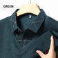 Men's Faux Two Piece Lapel Long-Sleeve Tops🎁50%OFF🎁