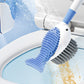 Wall-Mounted Suction Cup Toilet Cleaning Brush (with press-to-dispense cleaner)