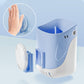 Wall-Mounted Suction Cup Toilet Cleaning Brush (with press-to-dispense cleaner)