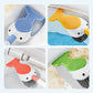 Wall-Mounted Suction Cup Toilet Cleaning Brush (with press-to-dispense cleaner)