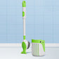 Wall-Mounted Suction Cup Toilet Cleaning Brush (with press-to-dispense cleaner)