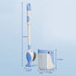 Wall-Mounted Suction Cup Toilet Cleaning Brush (with press-to-dispense cleaner)