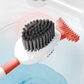 Wall-Mounted Suction Cup Toilet Cleaning Brush (with press-to-dispense cleaner)