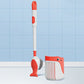 Wall-Mounted Suction Cup Toilet Cleaning Brush (with press-to-dispense cleaner)