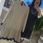 Women’s Elegant Round-neck Long-sleeve Polka Dot Dress