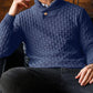 🔥LAST DAY SALE 50% OFF🔥 Men’s Textured Stand Collar Pullover Sweater
