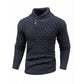 🔥LAST DAY SALE 50% OFF🔥 Men’s Textured Stand Collar Pullover Sweater